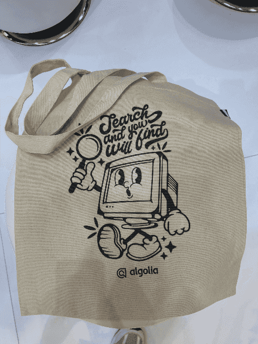 Algolia tote bag