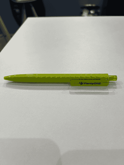 Bright green pen