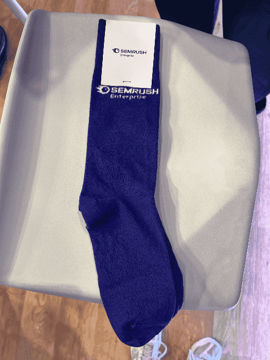 Purple Semrush socks