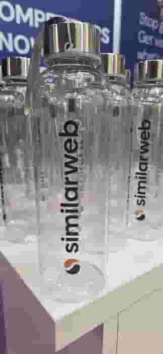 Clear water bottle