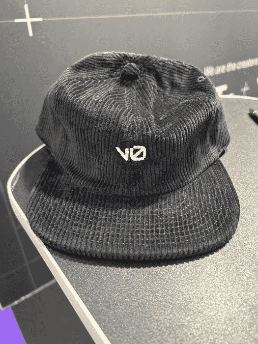 Corduroy baseball hat