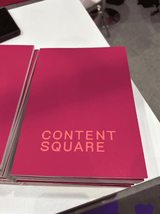Pink Contentsquare notebook