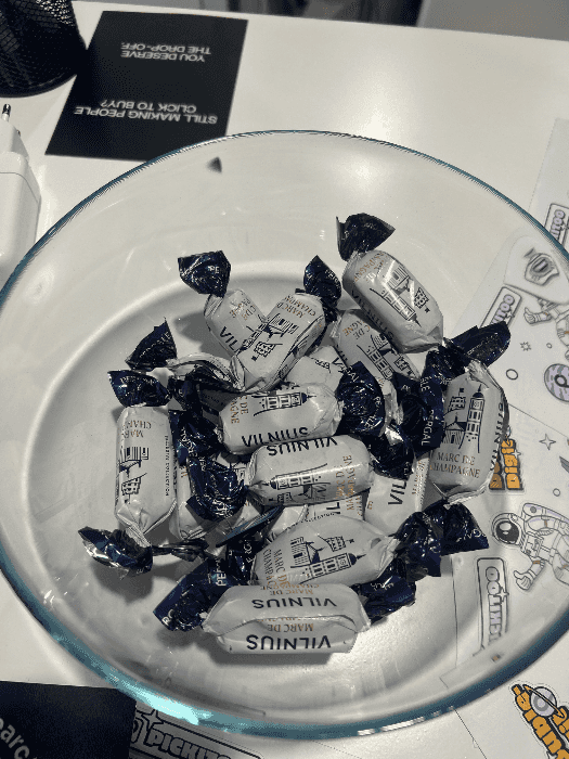 Vilnius champagne candy