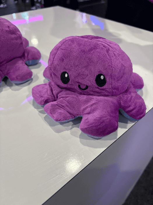 Purple octopus toy