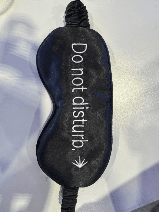 Do not disturb sleep mask