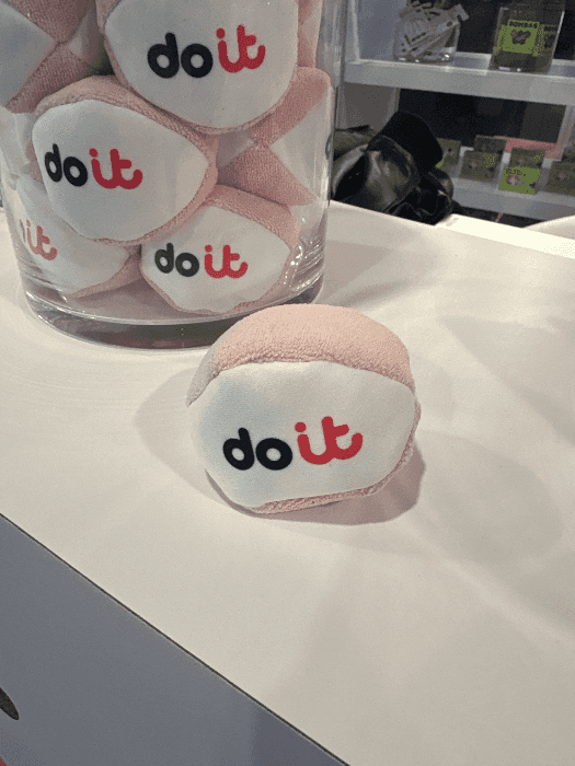 Hackey sack + stress ball + microfiber