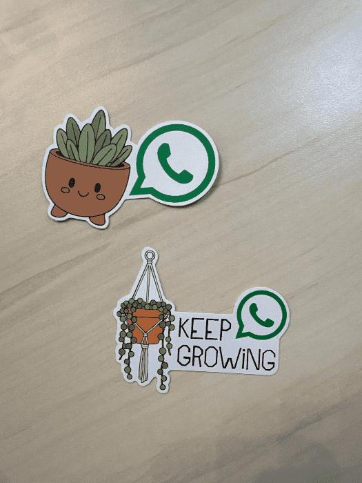 WhatsApp Keep Growing stickers